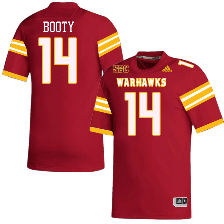 #14 General Booty Louisiana-Monroe Warhawks College Football Jerseys Stitched-Red